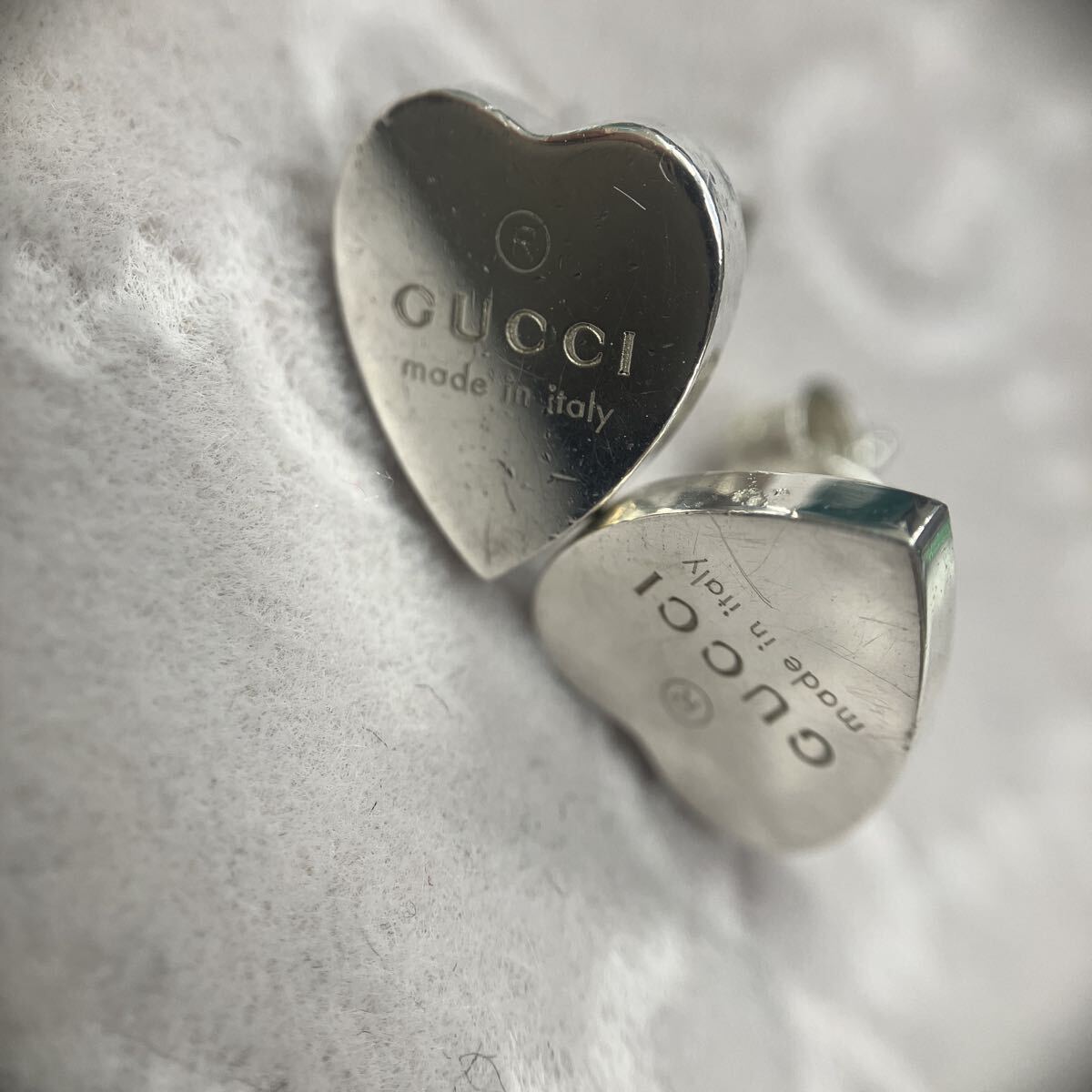 正規品 グッチ GUCCI ピアス ハート SV925 中古現状品_画像7