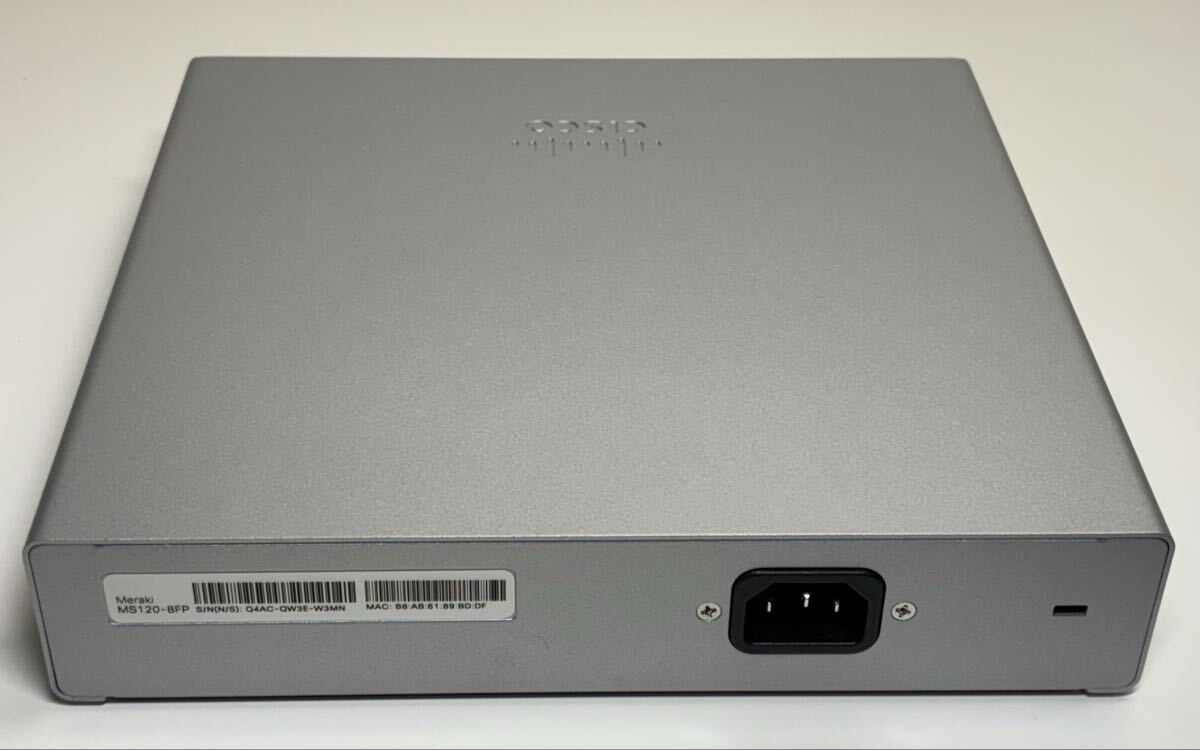 CISCO シスコ 124W 8ポート PoEスイッチ Meraki MS120-8FP 通電OK_画像6