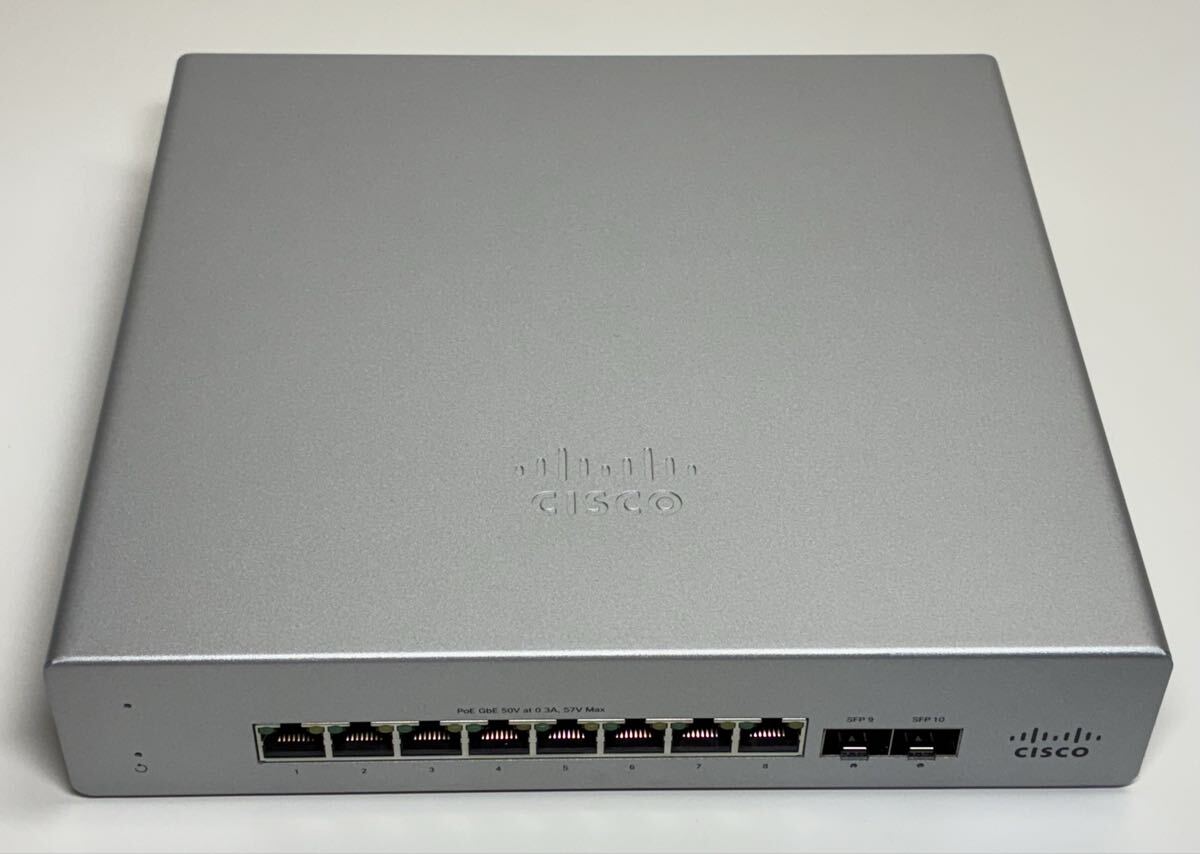 CISCO シスコ 124W 8ポート PoEスイッチ Meraki MS120-8FP 通電OK_画像2
