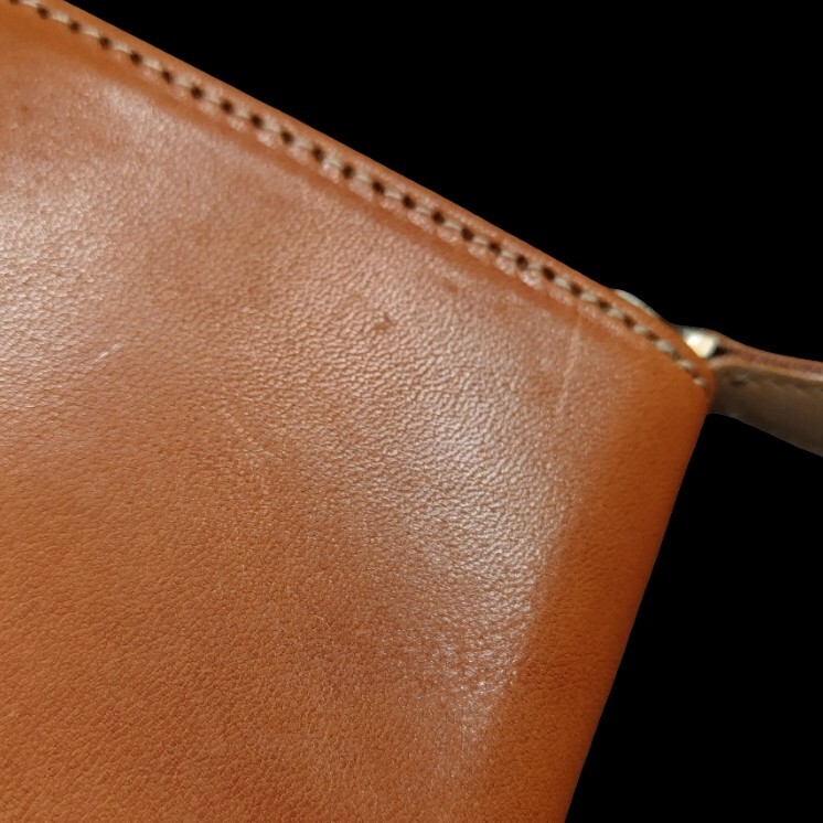 レザークラフト優 栃木レザー ラウンドファスナー 二つ折り財布 Leather Craft You 本革_画像6