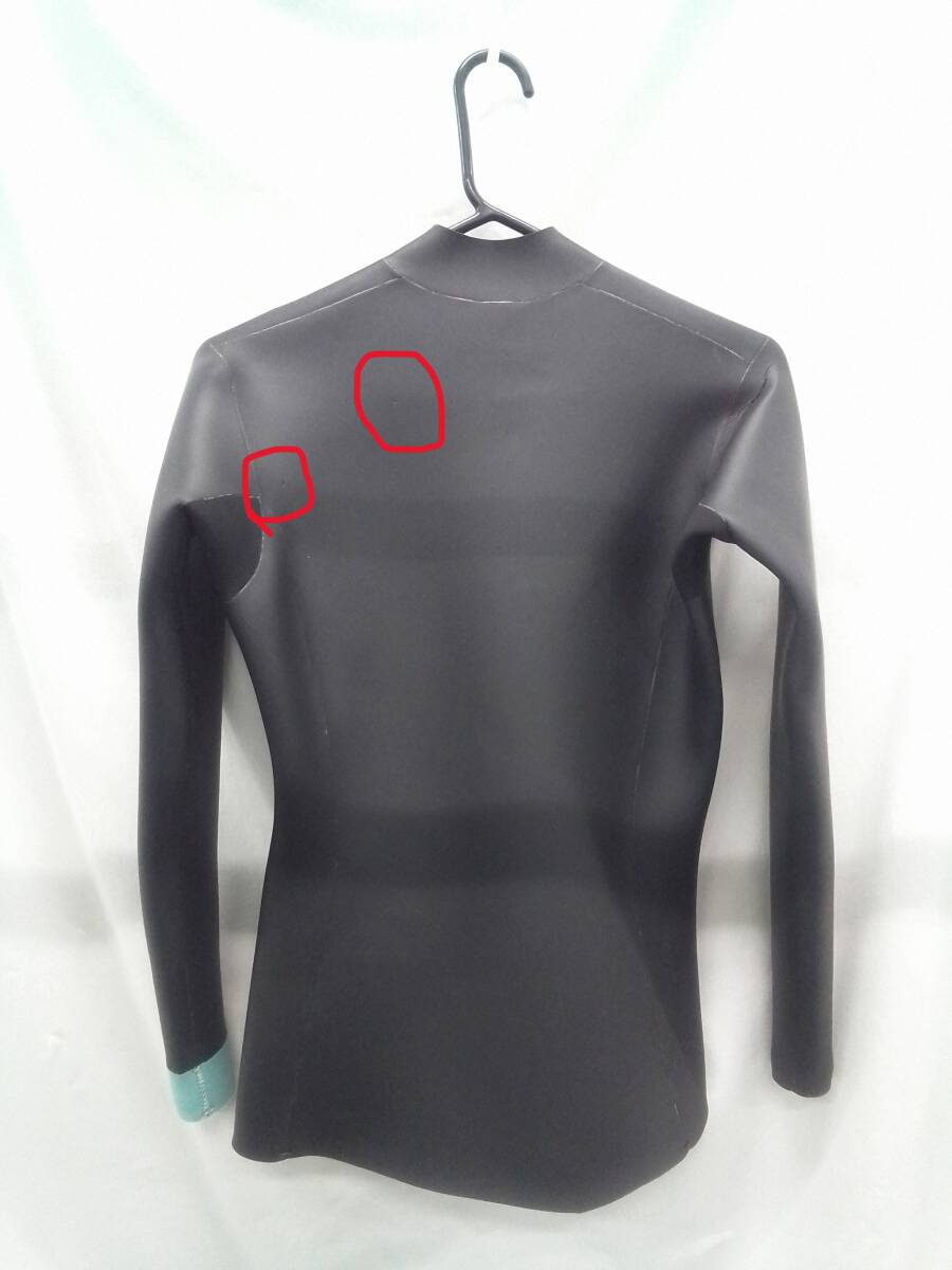 レディース ウェットスーツ スキンタッパー LBサイズ 3mm レディース 長袖 クラシック タッパ ジャケット ウエットスーツ サーフィン_画像4