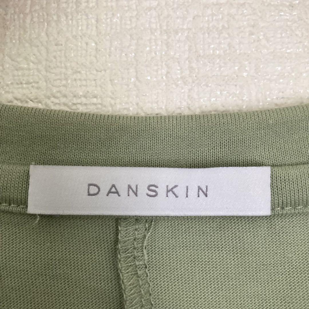 ダンスキン　プリント　デカロゴ　半袖　グリーン　レディース　Tシャツ　綿　丸首_画像7