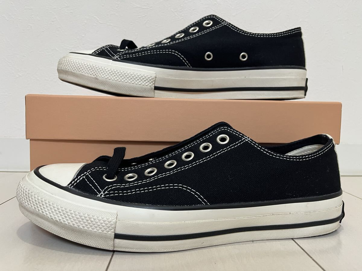 中古2024年コンバースアディクト 黒 27㎝ CHUCK TAYLOR CANVAS OX 難あり_画像2