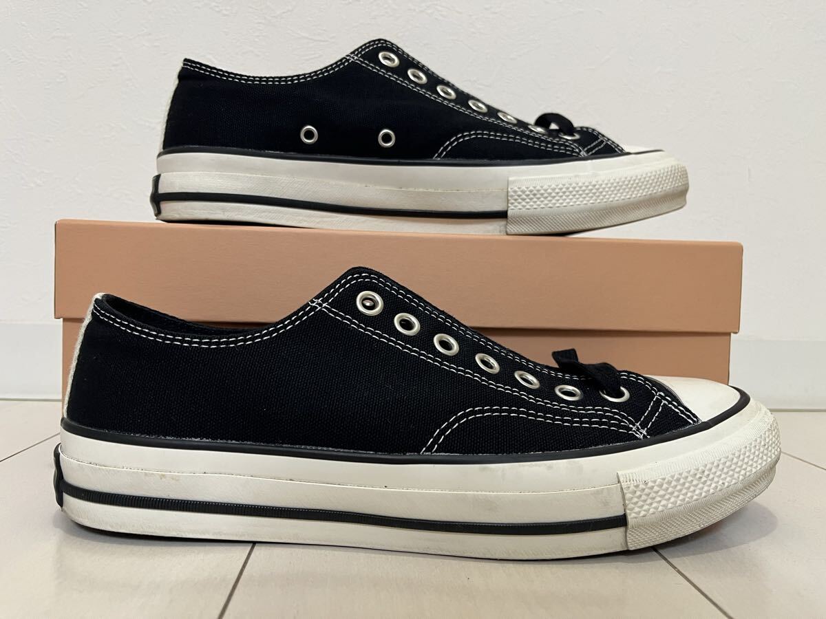 中古2024年コンバースアディクト 黒 27㎝ CHUCK TAYLOR CANVAS OX 難あり_画像3