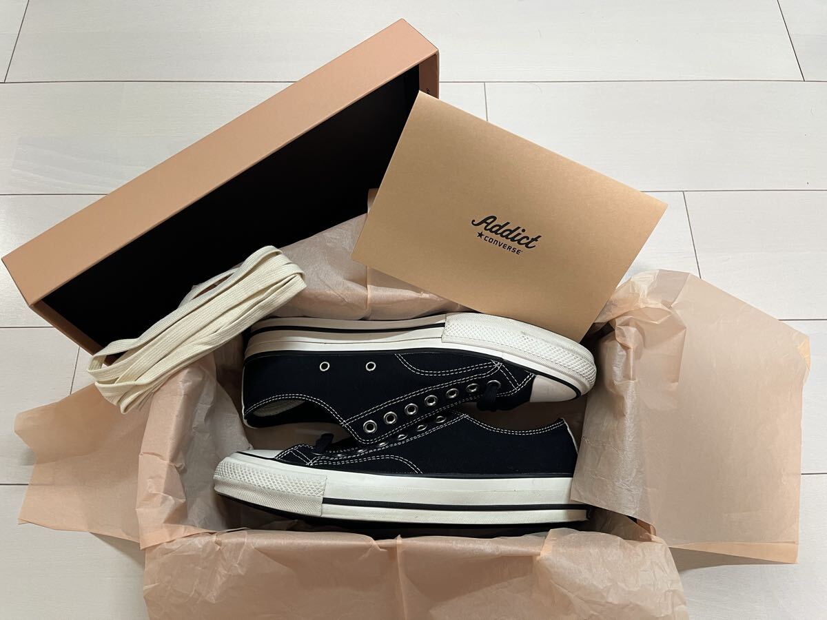 中古2024年コンバースアディクト 黒 27㎝ CHUCK TAYLOR CANVAS OX 難あり_画像4