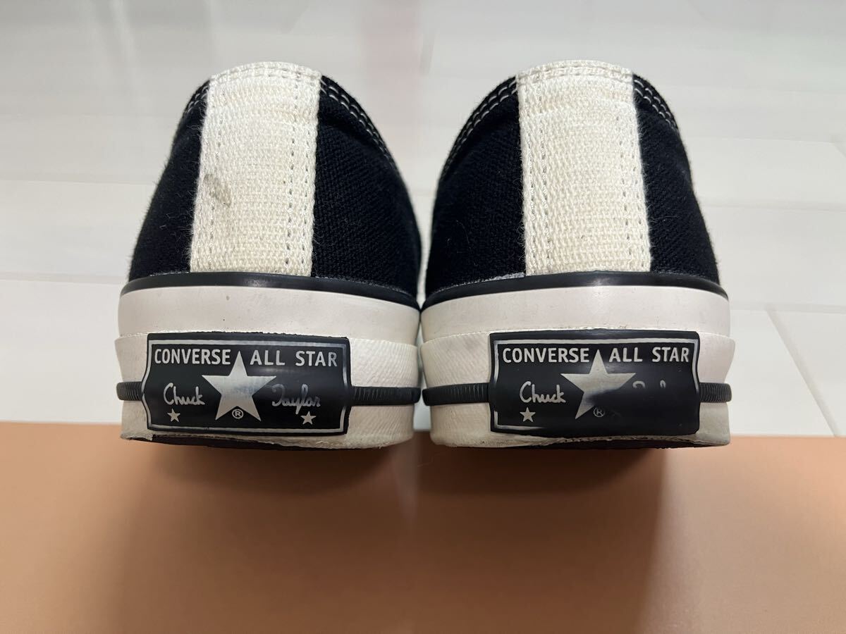 中古2024年コンバースアディクト 黒 27㎝ CHUCK TAYLOR CANVAS OX 難あり_画像7