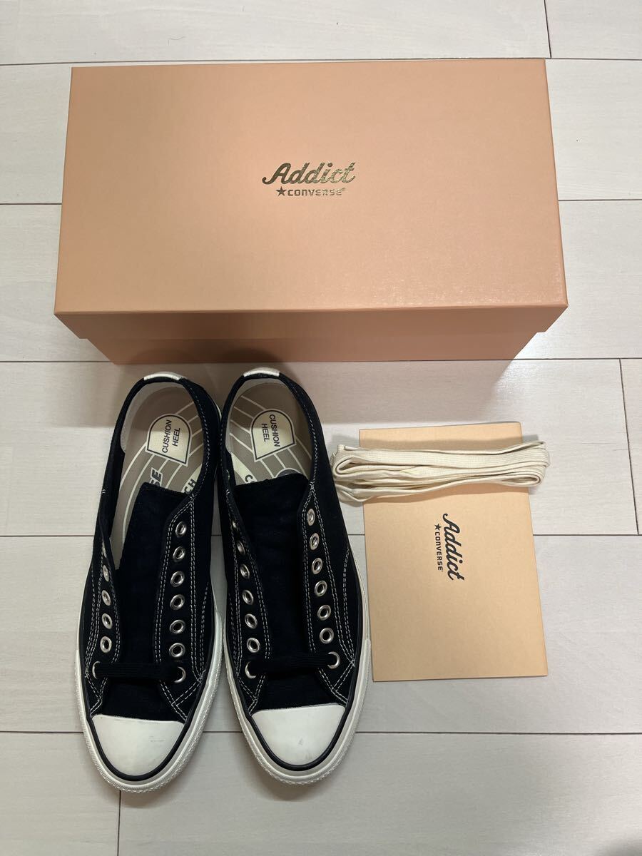 中古2024年コンバースアディクト 黒 27㎝ CHUCK TAYLOR CANVAS OX 難あり_画像1