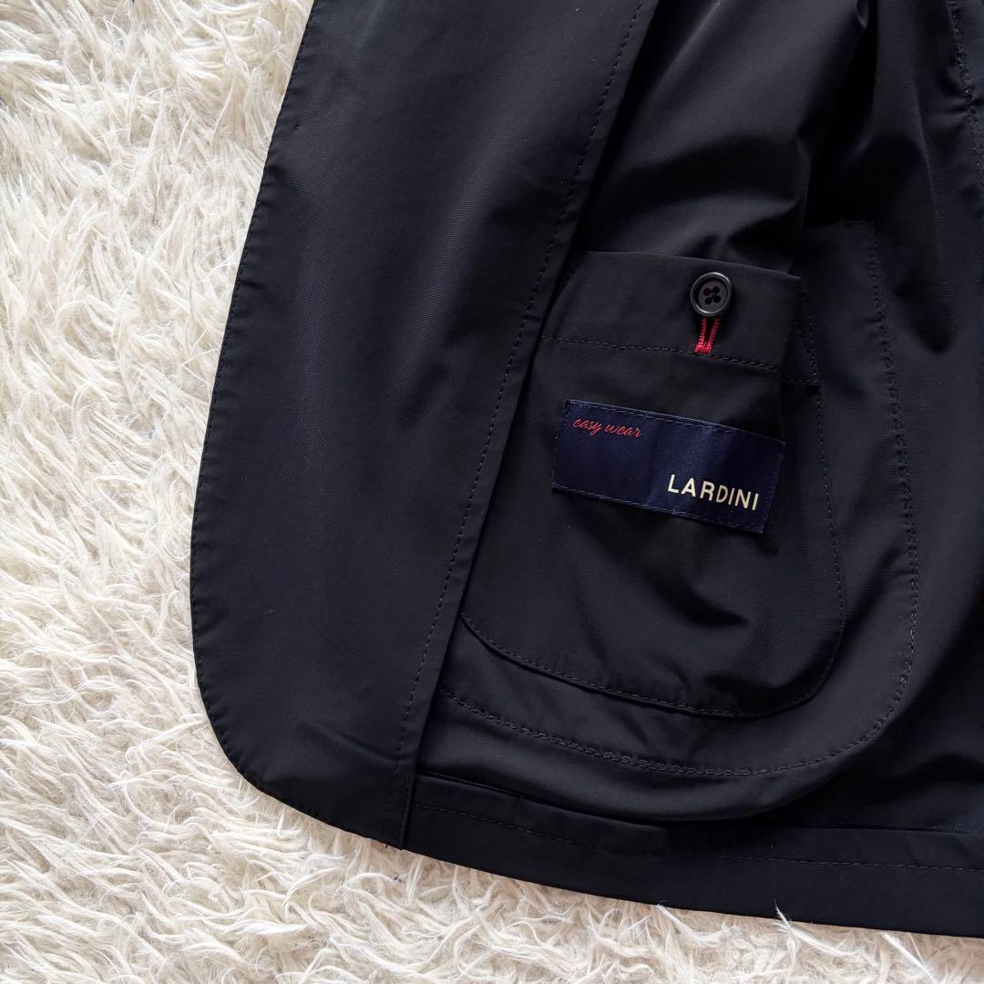 ＜美品＞ LARDINI easy wear ラルディーニ イージーウェア 新ロゴ ブラック ナイロン スーツ セットアップ サイズ46 Mサイズ ビジネス_画像4