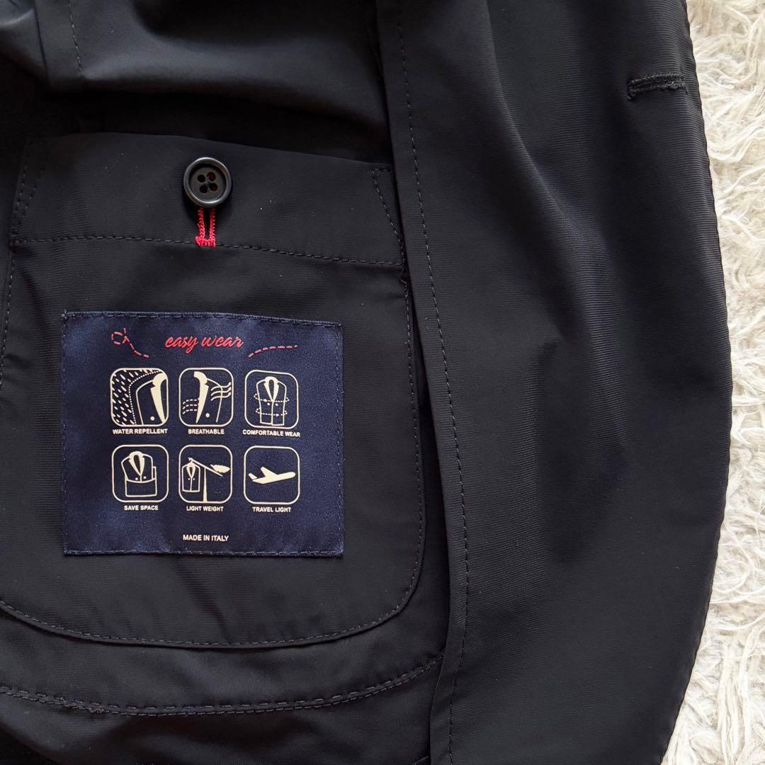 ＜美品＞ LARDINI easy wear ラルディーニ イージーウェア 新ロゴ ブラック ナイロン スーツ セットアップ サイズ46 Mサイズ ビジネス_画像5