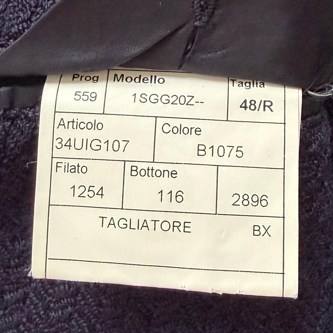 ＜美品＞ TAGLIATORE タリアトーレ ネイビー ウール ダブル ジャケット サイズ48 Lサイズ ビジネス 結婚式_画像10