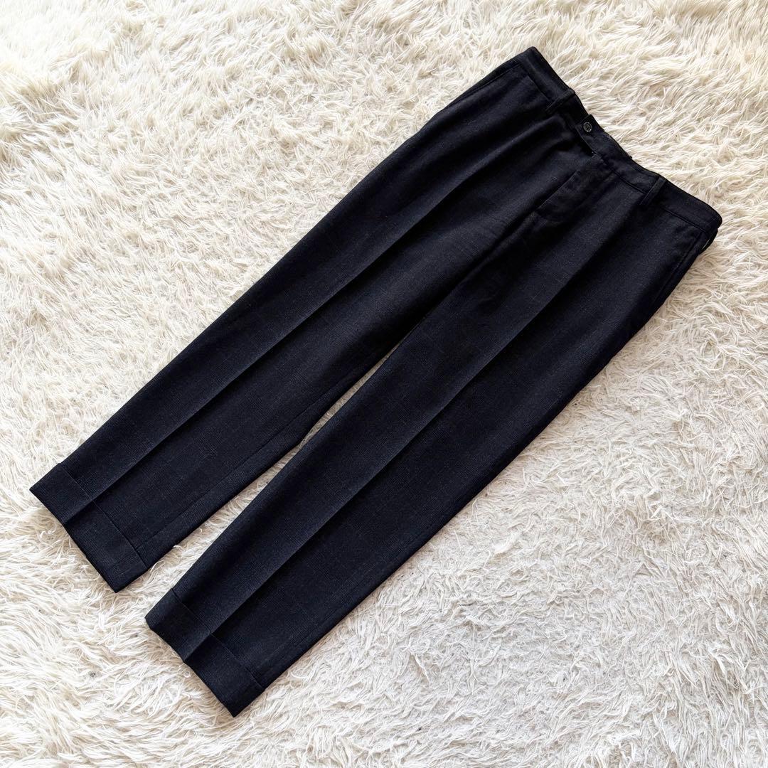 <美品> LARDINI easy wear ラルディーニ イージーウェア 新ロゴ ネイビー ウール スーツ セットアップ サイズ48 Lサイズ ビジネス 結婚式_画像8