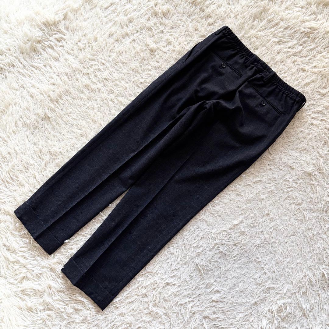 <美品> LARDINI easy wear ラルディーニ イージーウェア 新ロゴ ネイビー ウール スーツ セットアップ サイズ48 Lサイズ ビジネス 結婚式_画像9