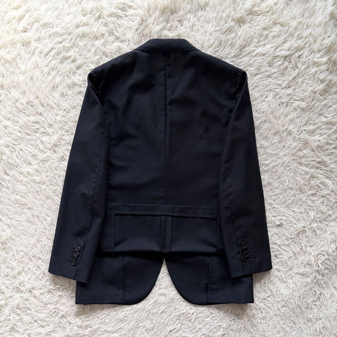 ＜美品＞ LARDINI ラルディーニ ネイビー ウール スーツ セットアップ サイズ46 Mサイズ ビジネス 結婚式_画像6