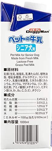 ドギーマン ペットの牛乳 シニア犬用 3W 1.0リットル (x 3)_画像4