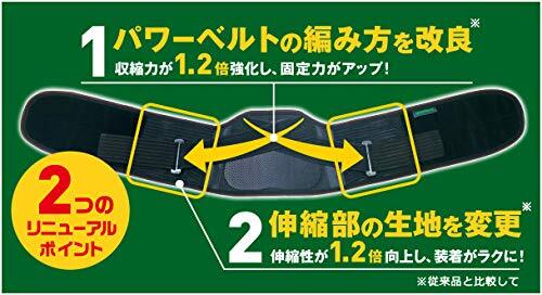 バンテリン加圧サポーター 腰用固定タイプ ゆったり大きめ/LLサイズ(へそ周り 95~115cm) ブラック_画像5