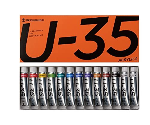 ターナー色彩 アクリル絵具 U-35 ヘビーボディータイプ 13色セット UA13C 11ml_画像1