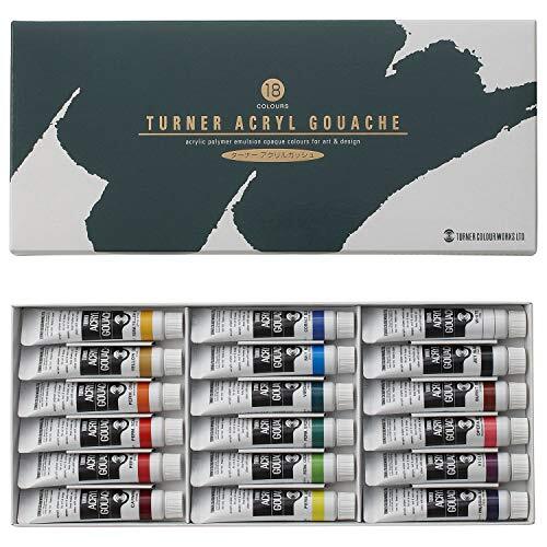 ターナー色彩 アクリルガッシュ 18色スクールセット AG18C 11ml_画像1