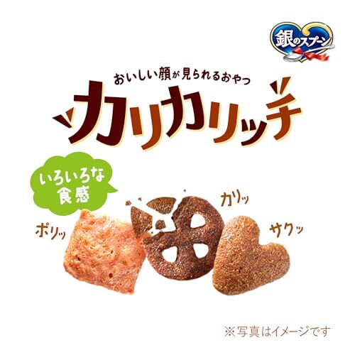 【まとめ買い】銀のスプーン 猫用 おやつ おいしい顔が見られるおやつ 毛玉ケア カリカリシーフード 120g×3袋 国産 キャットフード_画像2