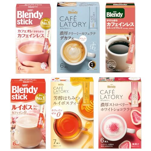 AGF ブレンディ スティック カフェラトリー カフェインレス 6種飲み比べセット 【 コーヒー 】【 デカフェ 】【 プチギフト 】_画像1