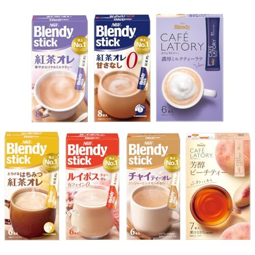 AGF ブレンディ スティック カフェラトリー 紅茶好きのための7種飲み比べセット 【 紅茶オレ 】【 ロイヤルミルクティー 】【 詰め合わせ_画像1