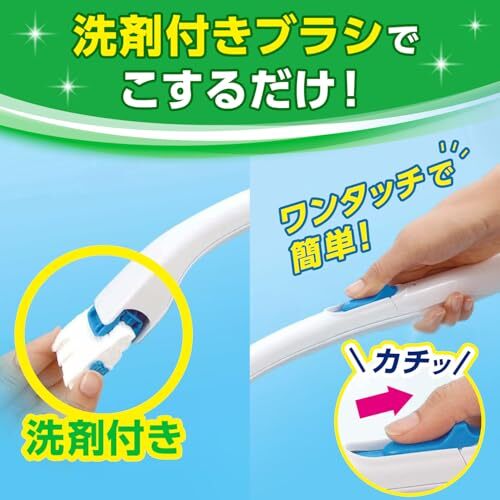 スクラビングバブル (Scrubbing Bubbles) 流せるトイレブラシ シトラスの香り 本体+付け替え用 (16個) トイレ洗剤 黒ズミ_画像3