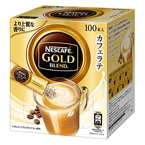 【大容量】ネスカフェ ゴールドブレンド カフェラテ スティックコーヒー 100P_画像1