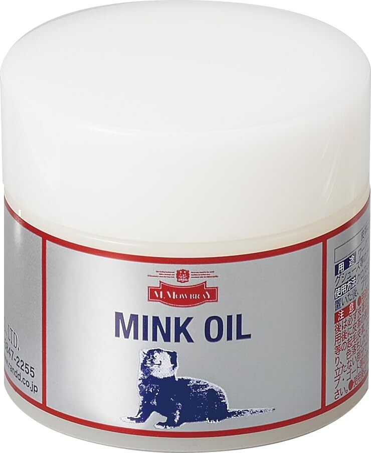 [M.モゥブレィ] ミンクオイル 40ml 革の保湿 柔軟 防水力 ワークブーツ アウトドアシューズ デッキシューズ トレッキングシューズ_画像1