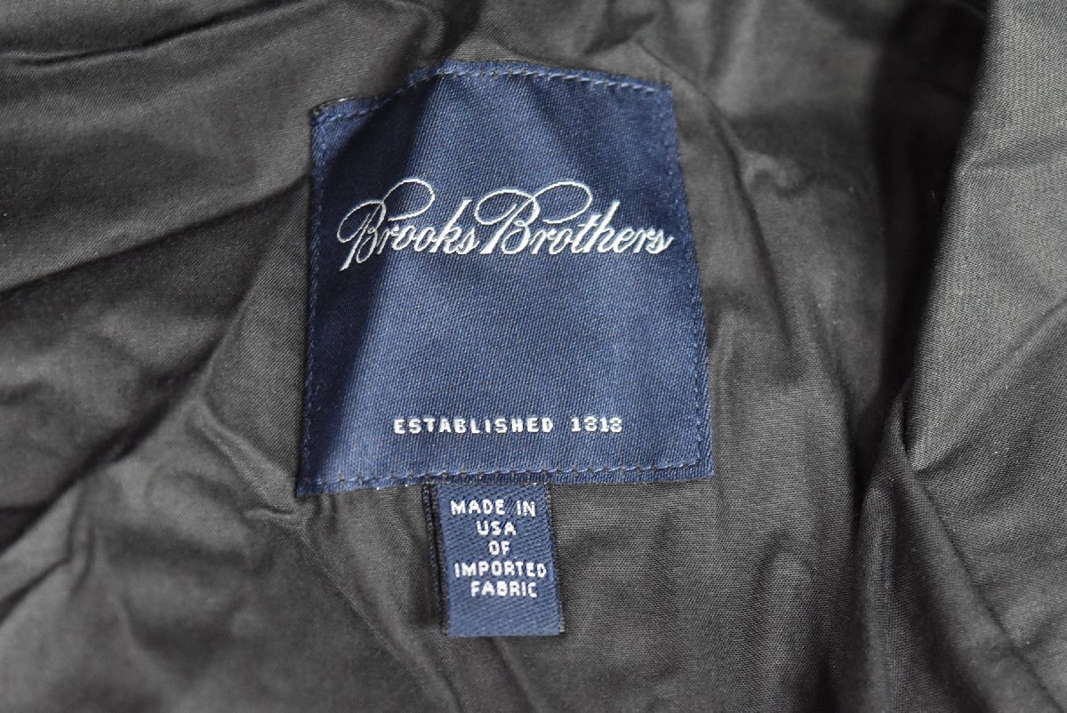 C-287 中古 未使用 ジャンク品 Brooks Brothers ブルックスブラザーズ ジャケット コート XLサイズ USA製 コットン ネイビー メンズ_画像6