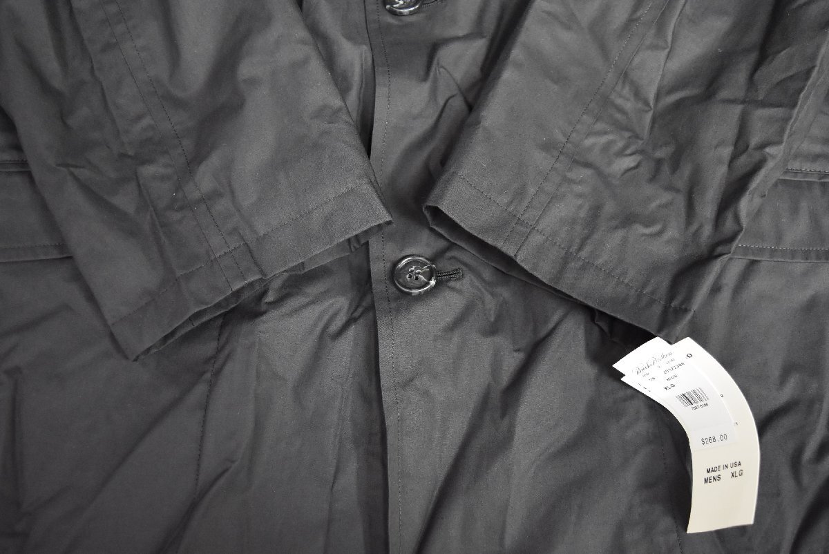 C-287 中古 未使用 ジャンク品 Brooks Brothers ブルックスブラザーズ ジャケット コート XLサイズ USA製 コットン ネイビー メンズ_画像7