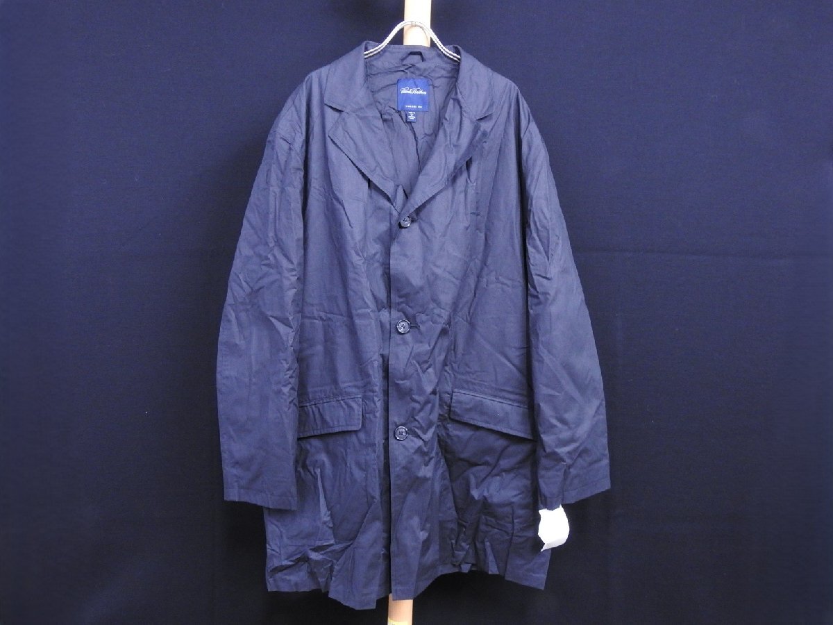 C-287 中古 未使用 ジャンク品 Brooks Brothers ブルックスブラザーズ ジャケット コート XLサイズ USA製 コットン ネイビー メンズ_画像1