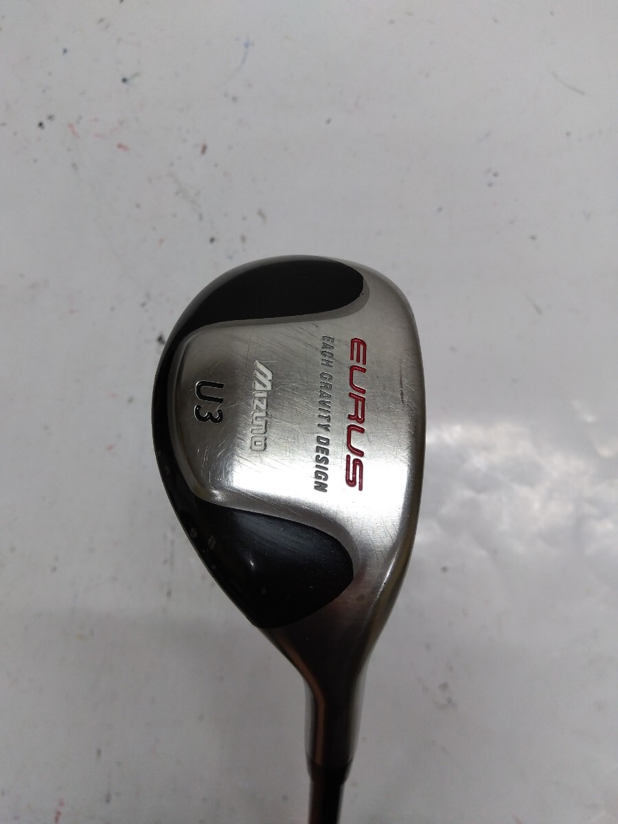 MIZUNO EURUS UT U3 21度 flex:R メンズ右 オリジナルカーボンシャフト ユーティリティ ミズノ ユーラス_画像1