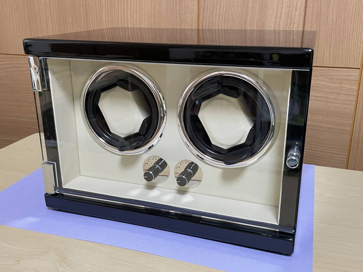 ウォッチワインダー ワインデイングマシーン 2本回し 使用浅 中古_画像1