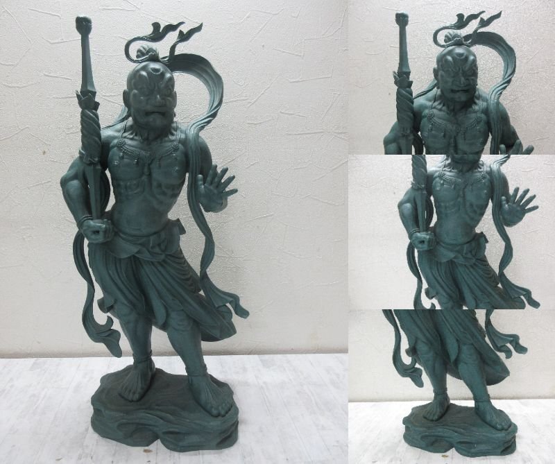  большой .. сосна ... медный золотой Gou сила . изображение .. один на . форма . форма bronze изображение высота примерно 60cm буддизм изобразительное искусство [ звезда видеть ]