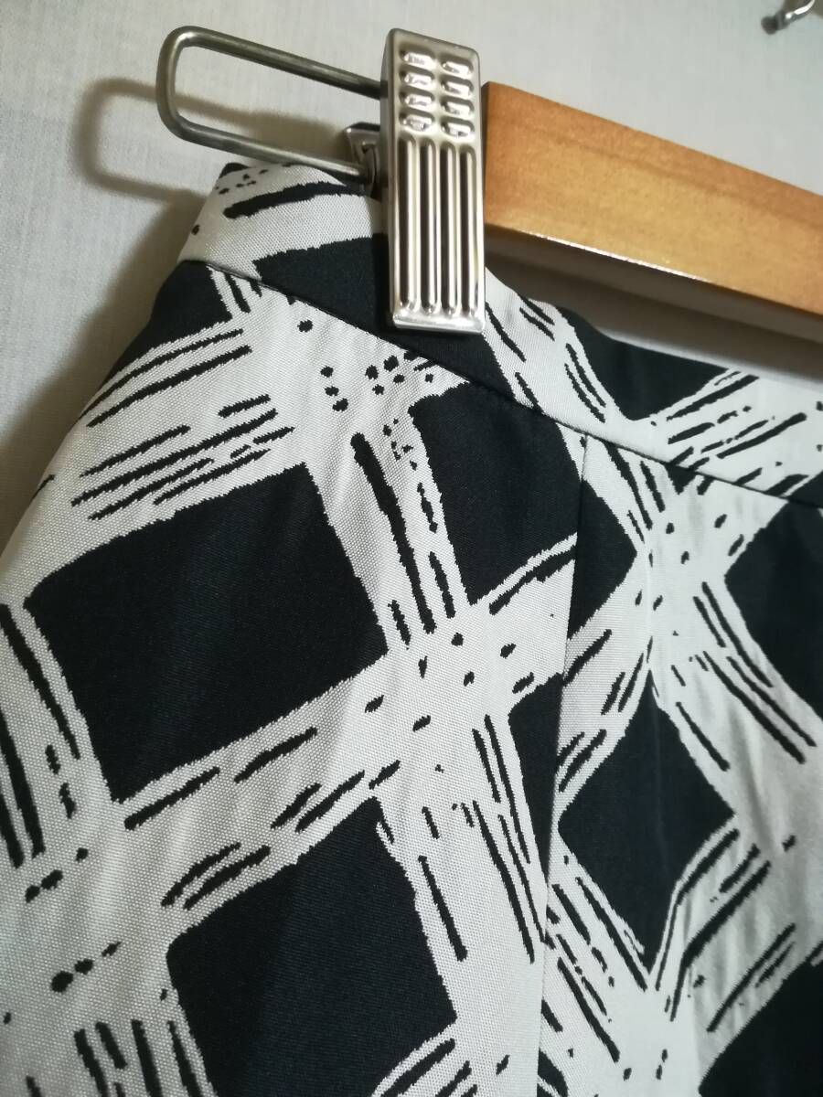 新品 ANAYI 岡部あゆみさん着用 チェックジャガードローギャザー スカート サイズ36_画像4