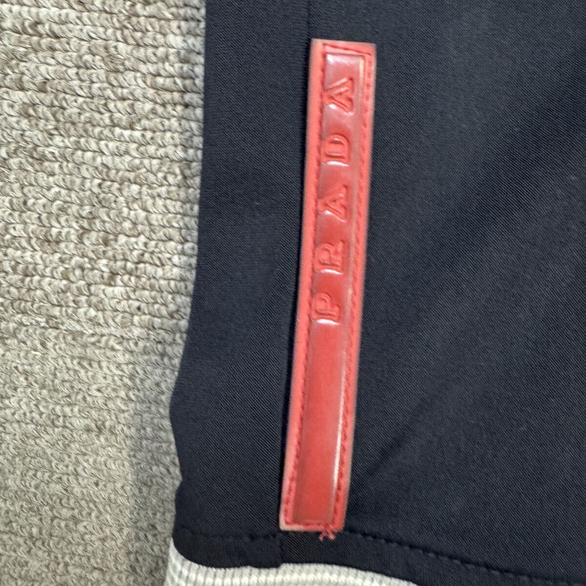 148『美品・最高峰』 PRADA プラダ メンズ ナイロン トラックジャケット ブルゾン ジャージー ジップアップ ネイビー M相当の画像2