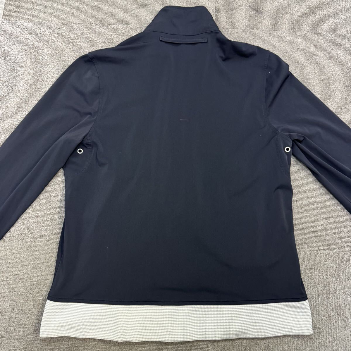 148『美品・最高峰』 PRADA プラダ メンズ ナイロン トラックジャケット ブルゾン ジャージー ジップアップ ネイビー M相当の画像4