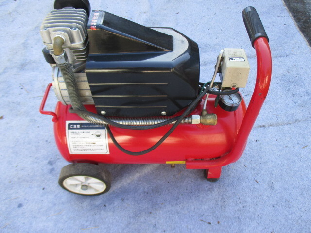 エアーコンプレッサーPK20-25　8気圧　タンク容量25L　実働品_画像1