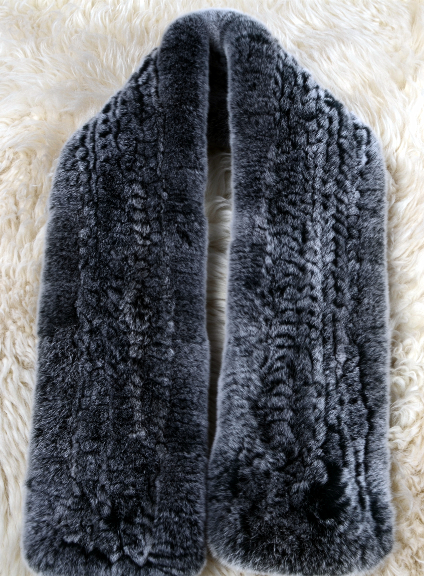 新品 限定 至福の肌触り ♪レッキス の マフラー ♪毛皮 リアルファー_画像5