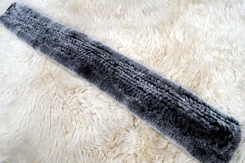 新品 限定 至福の肌触り ♪レッキス の マフラー ♪毛皮 リアルファー_画像6