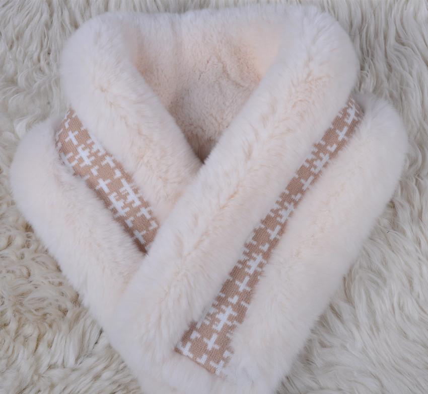 新品 限定 ♪至福の肌触り レッキス の マフラー ♪毛皮 リアルファー♪_画像6