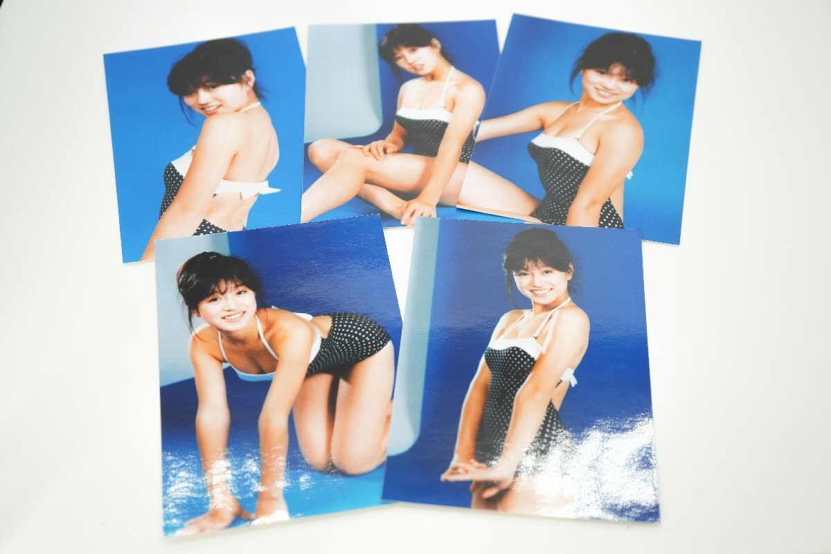 1 иен ~ Nakamori Akina debut сразу после фотографии звезд купальный костюм фотография L размер 5 листов подлинная вещь  1 иен ~ Nakamori Akina debut сразу после фотографии звезд купальный костюм фотография L размер 5 листов подлинная вещь