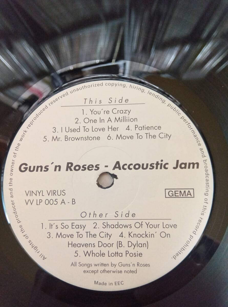 GUNS'N ROSES LP Accoustic Jam_画像3