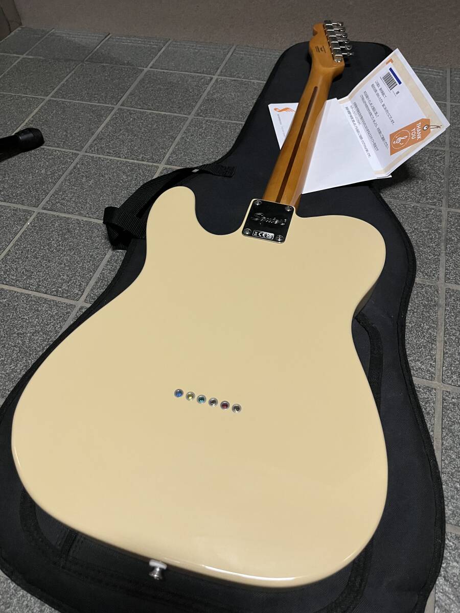 ☆中秋のギター魂⑤ Squier by Fender Classic Vibe 60s Telecaster Thinline Desert Sand 2022年製/シンライン アノダイズドピックガード_画像7