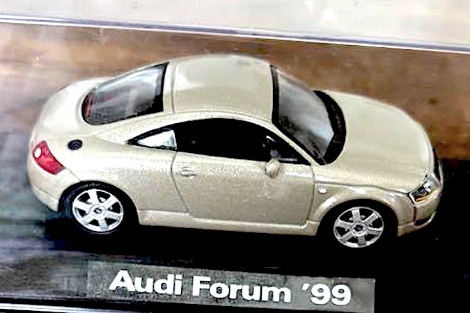 Ж 初代 右ミラー補修 箱無 Ж MINICHAMPS ミニチャンプス 1/43 Audi アウディ TT Coupe クーペ 8N 1998 Gold ゴールド Ж Quattro R8 TTS_画像4