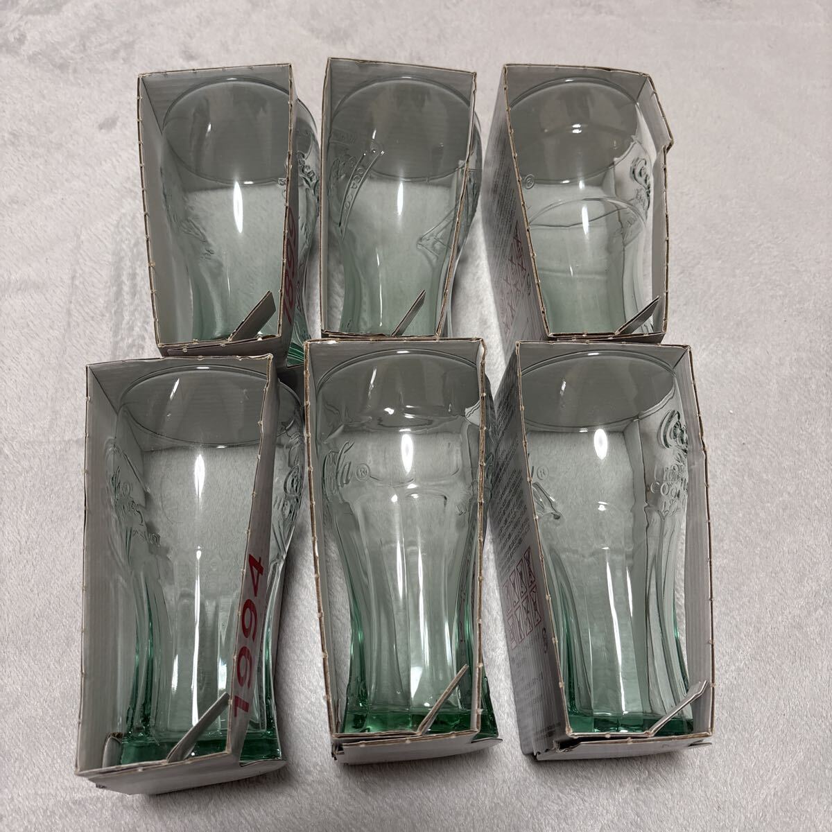 コカコーラ ソーダライムガラス マクドナルド オリジナルグラス　 Coca-Cola 6セット　新品・未開封_画像2