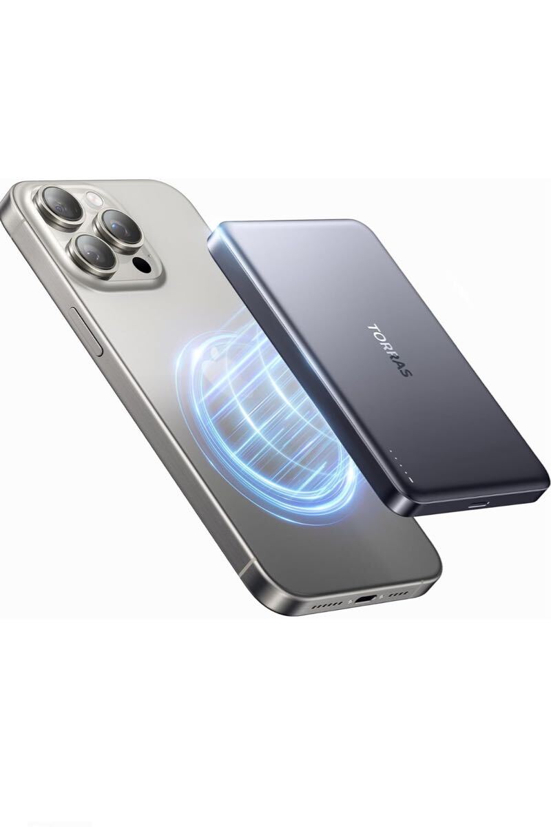 [2025 качество усиленный ]TORRAS мобильный аккумулятор MagSafe соответствует 10000mAh 15W внезапный скорость зарядка беспроводной зарядное устройство кружка safe зарядное устройство магнит тип 