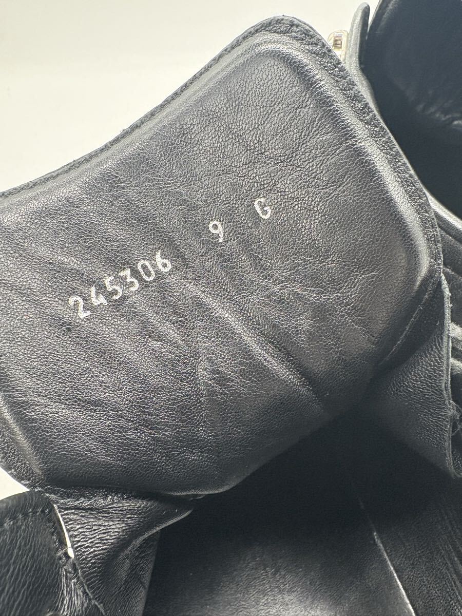GUCCI グッチ スニーカー ブーツ レザー GGキャンバス シューズ 黒 靴 ブラック 箱付き_画像5