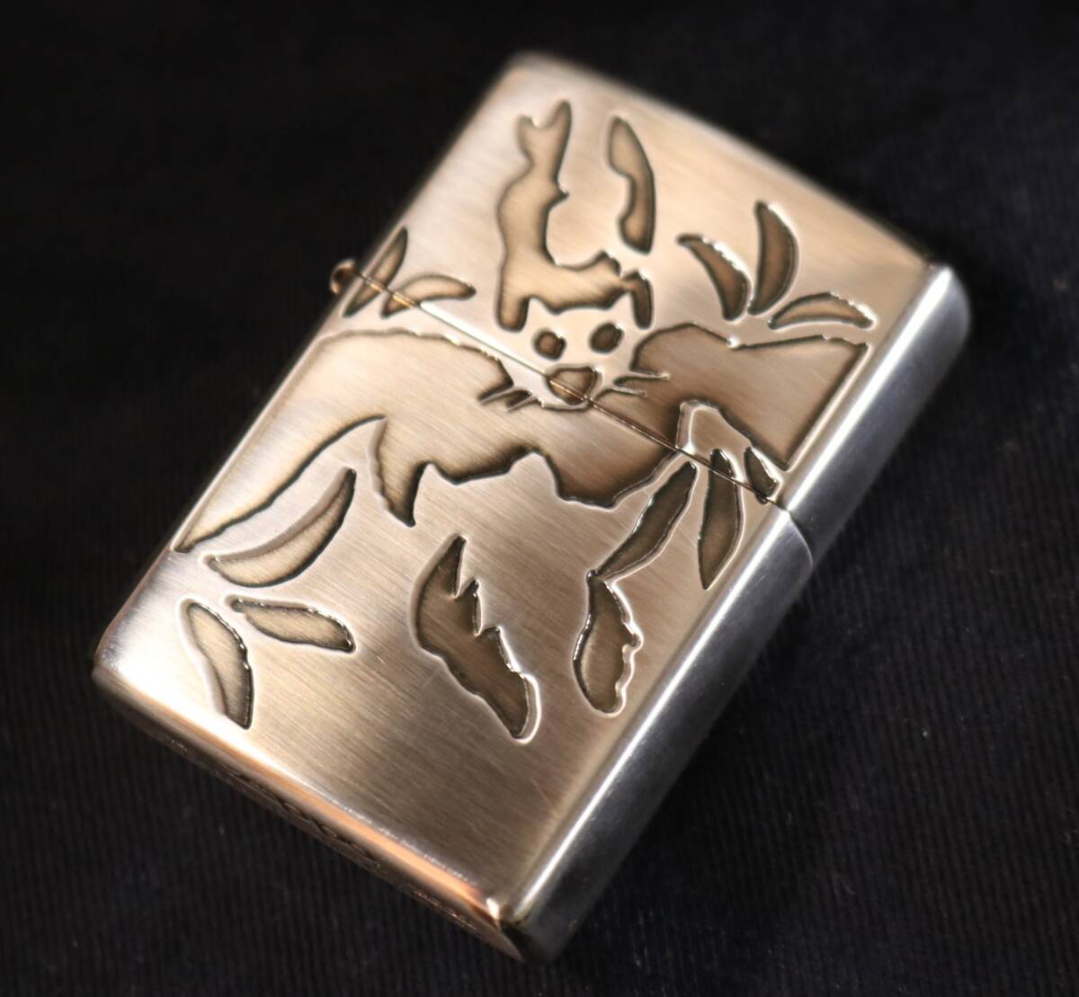 Zippo 2000 ゴールデンバット シルバー古美仕上 當(dāng)選品 GoldenBat ジッポ　