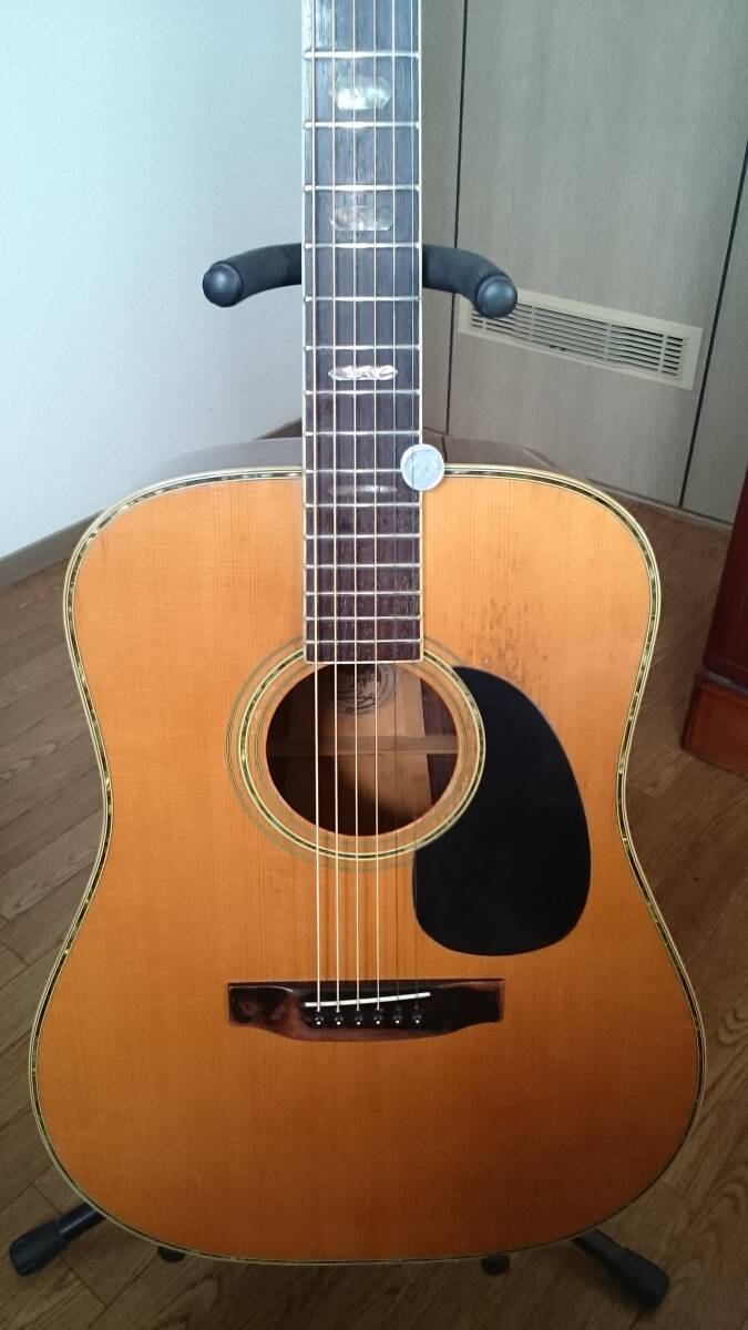 Morris W-50 アコースティックギター Made in Japan 単板トップ 状態良好 ハードケース付き_画像4