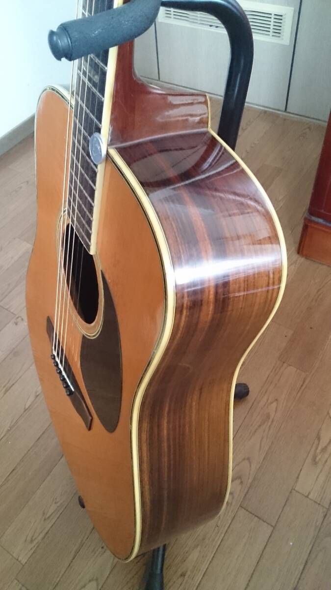 Morris W-50 アコースティックギター Made in Japan 単板トップ 状態良好 ハードケース付き_画像6